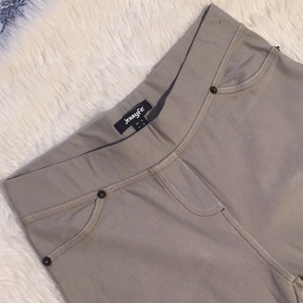 Super Stretch High Waisted Khakki Pants